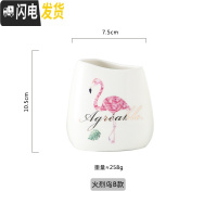 三维工匠笔筒创意时尚可爱收纳盒学生桌面北欧个性简约办公室ins大容量笔 玫瑰火烈鸟