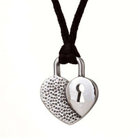 梦克拉 Mkela 钨金钨钢吊坠 心相依 锁