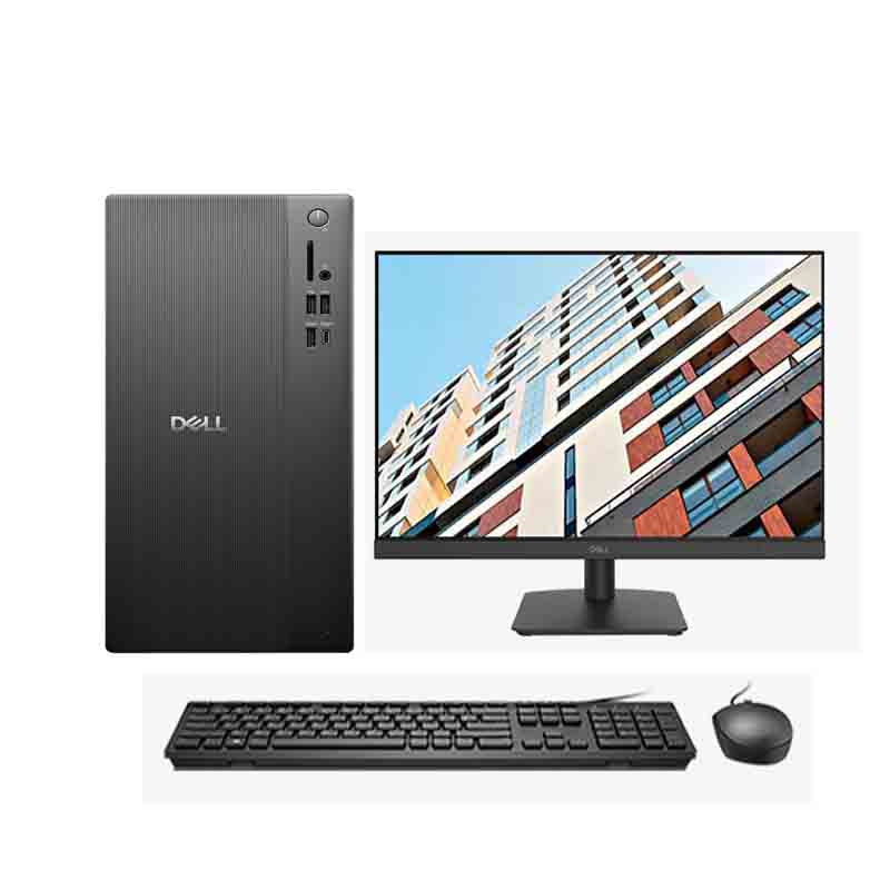 戴尔(DELL)ECT1250 商用办公台式机电脑主机 整机含键鼠套装 定制I5-14400 16G内存 1TB固态硬盘 180W 大机箱 WIN11 配27英寸显示器