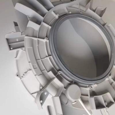 帮客材配 全新原装P0970098216顺达伊莱克斯壁挂式滚筒EWF7302DW 大桶组件