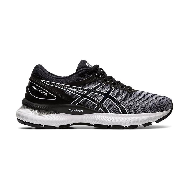 ASICS跑步鞋女缓震支撑性轻便舒适黑色半帮透气网面简约设计