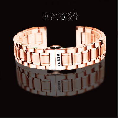化石手表带男士机械表代用原装FOSSIL表链FTW4016钢带ME113820mm