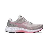 ASICS跑步鞋女缓震支撑性强防滑耐磨透气舒适灰粉色浅灰色