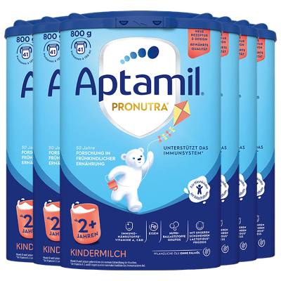 [6罐装]Aptamil德国原装进口爱他美经典版2+段2岁以上婴幼儿配方奶粉800g