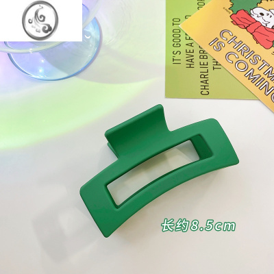 JiMi牛油果绿色系抓夹后脑勺发夹盘发夹子头饰ins网红发卡鲨鱼发抓女