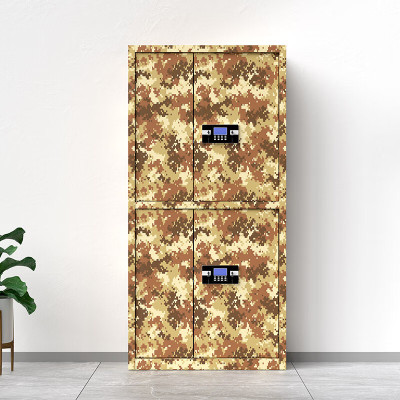 域赢保密柜文件办公档案资料柜钢制保险柜电子密码锁柜子迷彩色通双节