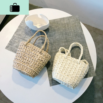 包包女2020新款手提编藤编织包小清新斜挎包森系度假沙滩包包NEW LAKE女士单肩包