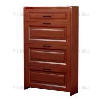 翌嘉 木质翻斗鞋柜入户门口窄边鞋柜双层单抽屉700*240*1200mm