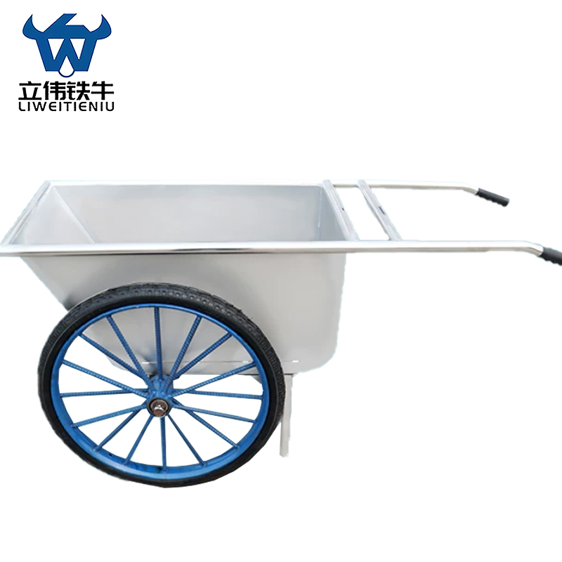 立伟铁牛不锈钢直柄小推车大号/个