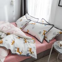 美帮汇全棉四件套风全棉被套被子床单人宿舍床上用品三3件套床笠