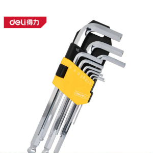 得力工具DL2174_长型球头内六角9件套1.5-10(mm)(新VI)