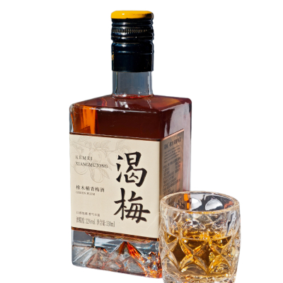 渴梅橡木桶青梅酒12度330ml微醺甜酒低度果酒方瓶送礼自饮聚会