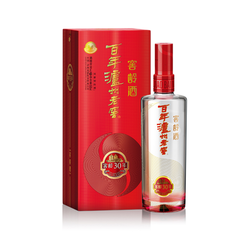泸州老窖 百年老窖 窖龄30年 38度500ml 浓香型白酒 单瓶