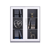 企诺玻璃门矮柜文件柜资料档案柜QNGA19A1-05GW