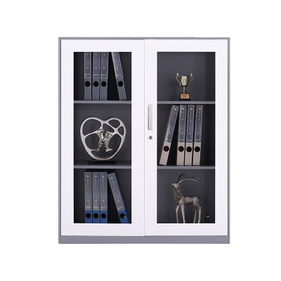 企诺玻璃门矮柜文件柜资料档案柜QNGA19A1-05GW