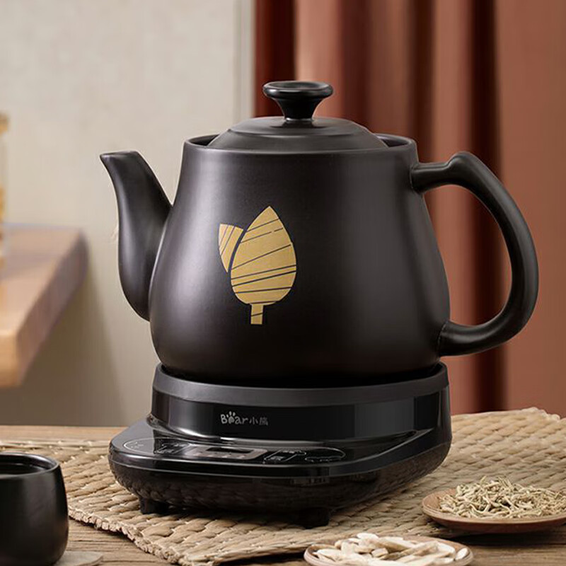 小熊(Bear)中药壶 煎药壶 全自动免看管中药锅 家用分体式陶瓷药罐熬药壶文武火变频 4L大容量