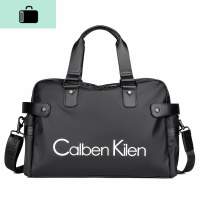 旅行包手提包男大容量单肩短途出差行李包旅游收纳行李袋健身包男NEW LAKE 黑色 中