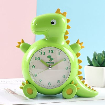 铭侣座钟客厅网红闹钟卡通恐龙儿童专用会说话男女孩小学生闹铃床头大铃声懒人