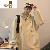 YANXU开衫卫衣外套男款潮牌oversize日系港风宽松大码宽松连帽夹克