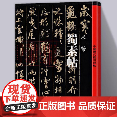 蜀素帖 米芾 中国历代经典碑帖毛笔软笔新手基础入门学习练习临摹真迹高清练字帖书籍