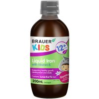 澳洲小绿瓶蓓澳儿Brauer铁+维生素B口服液12月200ml