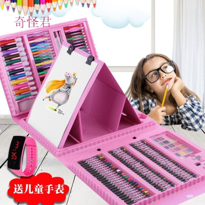 奇怪君儿童画笔套装水彩笔绘画画画文具学习用品铅笔小学生美术用品