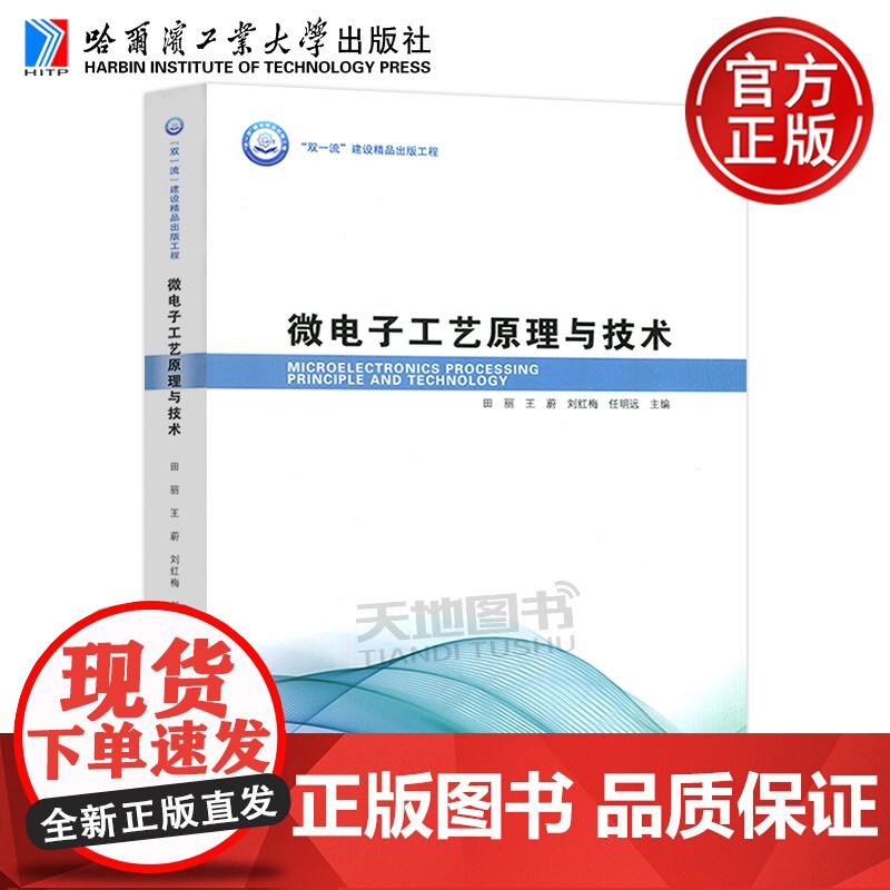 正版 微电子工艺原理与技术 田丽 王蔚 刘红梅 任明远 哈尔滨工业大学出版社 “双一流”建设精品出版工程