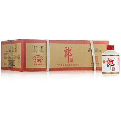 2012年53度小郎酒老郎酒108酱香型酒108ml老酒