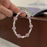 紫锂辉天然珍珠手串女款高级感轻奢小众手链高颜值学生党配饰送女朋友老婆情人节七夕生日礼物