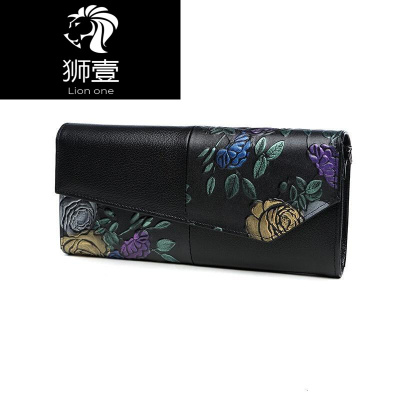 狮壹（Lionone）夏季包包女2019新款时尚手包女手拿包女真皮手抓包宴会小包包