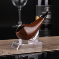 林檎木质烟斗弯式烟斗可循环过滤烟斗烟具烟斗丝老式复古烟斗礼盒装父亲节创意实用送父亲爸爸 烟斗送女朋友老婆生日礼物送女朋友