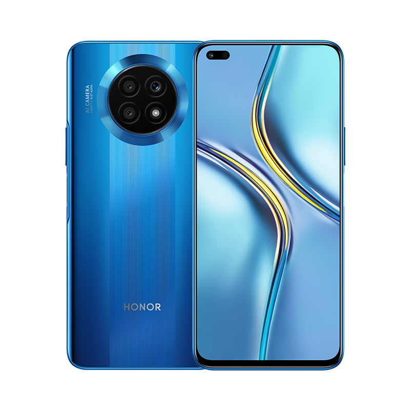 荣耀X20 8GB+128GB 极光蓝 66W超级快充 120Hz超窄边全视屏 6nm疾速芯 6400万超清影像 4300mAh大电池 5G手机