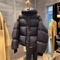 年冬季新款高品质超厚短款羽绒棉服小个子宽松连帽面包服外套