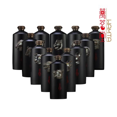勇士的荣耀十二生肖兽首酒53度酱香型优级白酒750ml*12瓶箱装高端收藏酒