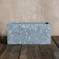 美帮汇水磨石混凝土 花盆花器 几何形体自由组合 创意设计艺术 F(底无孔,需打孔请备注) 大