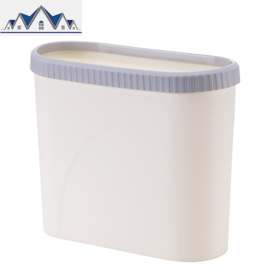 浴室夹缝垃圾桶卫生间窄缝款家用长方形厕所带压圈无盖简约淋浴房 三维工匠