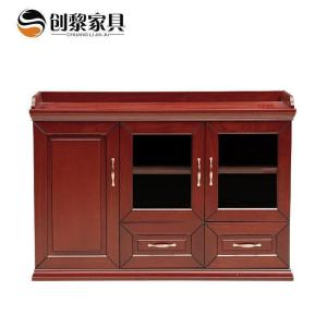 汐岩办公家具 玻璃茶水柜子 低柜矮柜 文件储物柜 126