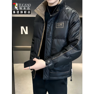 啄木鸟2025潮男立领羽绒棉服男士秋冬新款外套保暖帅气百搭棉衣XN