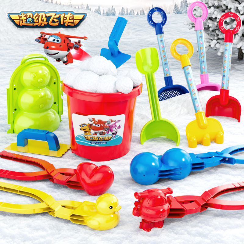 儿童雪球夹玩具玩雪神器下雪小鸭子冬天工具打雪仗模具堆雪人2027