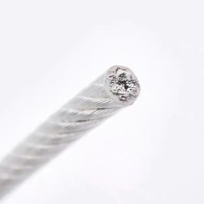 包塑镀锌钢丝绳白色透明 大棚绳5mm 100m