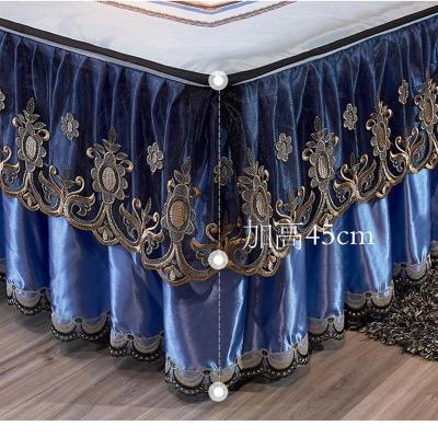 美帮汇凉席冰丝席可折叠机洗水洗床罩床裙式夏季1.8m床空调软席子三件套