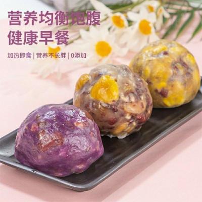 正宗手工粘豆包粗粮代餐包杂粮黏豆包糯米糕窝窝头年糕水晶紫米四个装均码