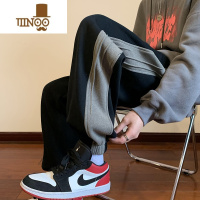 YANXU青少年裤子男款潮牌美式哈伦卫裤男士运动束脚休闲长裤