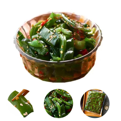 大连香辣海白菜裙带菜梗开胃香辣小咸菜400g/袋海带多规格可选家庭装4袋共1600g