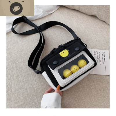 可爱帆布小包包女包新款2019日系卡通小学生单肩斜挎包女百搭ins艾狄伊娃单肩包