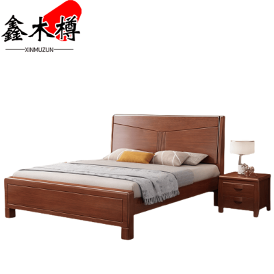 鑫木樽单人床+床头柜120*200*104cm套