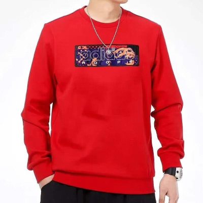 adidas/阿迪达斯男装新款运动服圆领长袖加绒保暖卫衣GQ2834 D