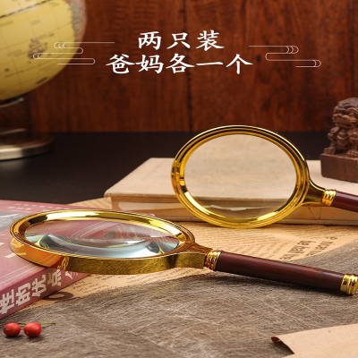  放大镜老人阅读高清1000倍儿童科学观察昆虫探索自然手持手机维修便携式高倍放大镜鉴定专用