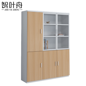 智叶舟资料柜三门120*40*200cm台