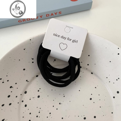 JiMi6根无接缝发圈头绳女生气质不伤发皮筋女扎头简约高弹力头饰发绳